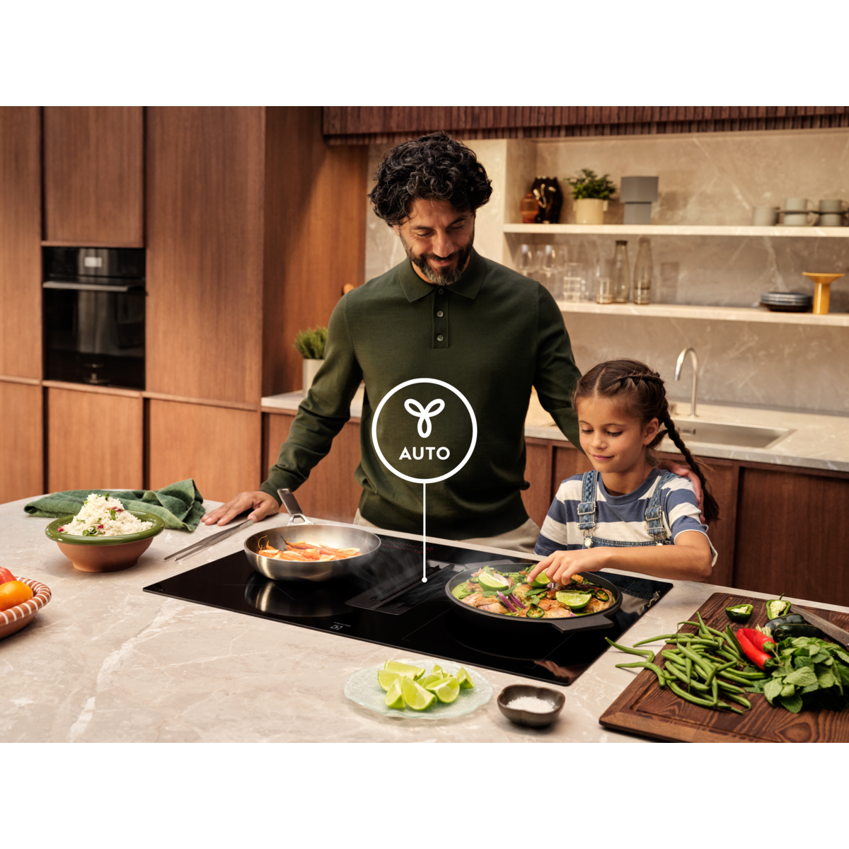 Electrolux - Kochfelder mit integriertem Dunstabzug - KCC83480I
