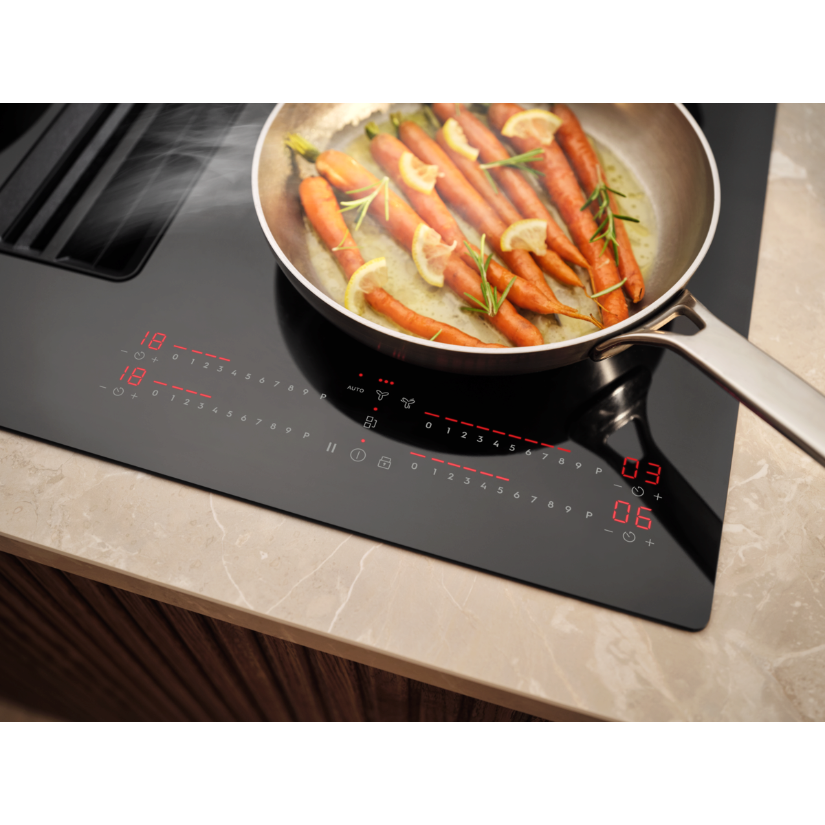 Electrolux - Kochfelder mit integriertem Dunstabzug - KCC83480I